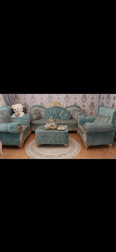 İşlənmiş, Divan, 2 kreslo, Divan
