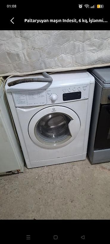 Paltaryuyan maşın – Indesit, 6 kq - Ön yükləməli, kompakt korpus - 6