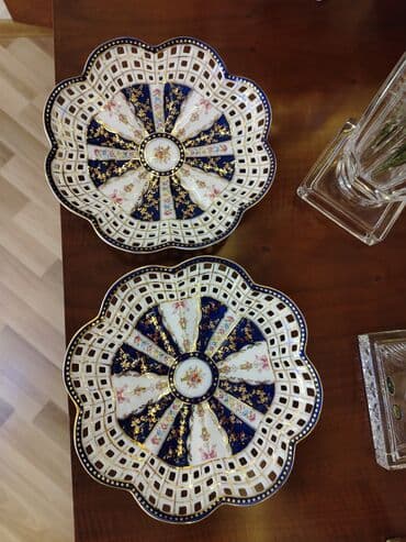 meyvəli tortlar: Tort və şiriniyyat qabı, rəng - Ağ, Farfor, Çexiya — 5