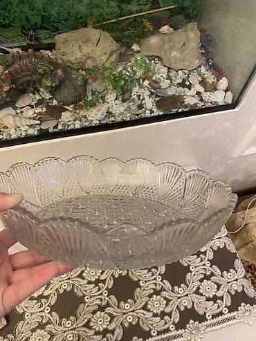 sufre modelleri: Şüşə dekorativ salat qabı 1 əd — 2