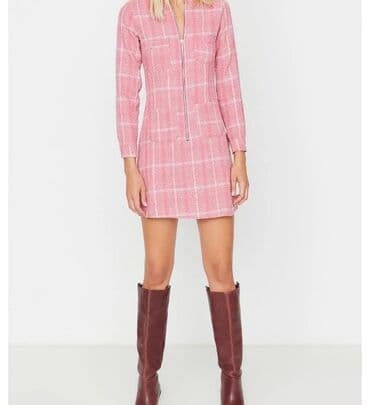 Paltolar: Palto, Trendyolmilla, XS, rəng - Çəhrayı — 6