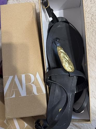 Босоножки, сандалии, шлепанцы: Zara 40 razmer geyilmeyib yenidir — 1
