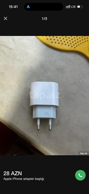 iphone 5 ekrani: Məhsul: Apple iPhone adapter başlığı - Güc: 35W (üzərində “35W” — 2
