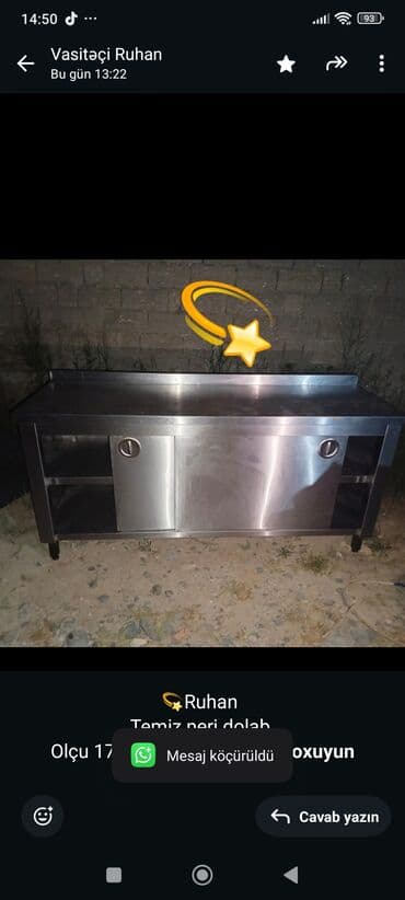 💫Ruhan Temiz nerj dolab Olçu 170 sm uzunu Qiymet 360 azn Unv
