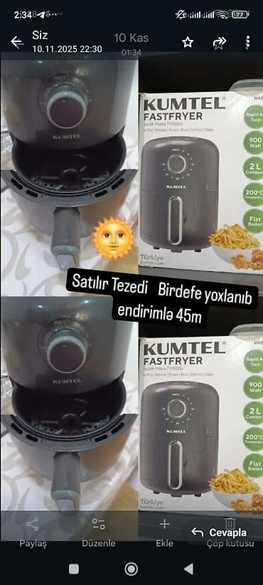 ayfon 2: Fritoz Kumtel, 2-2,9 l — 1