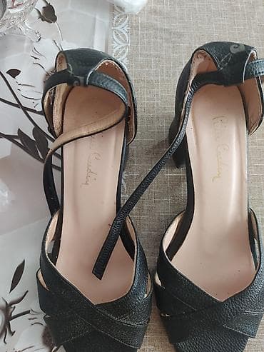 bas: Pierre Cardin qadın sandaleti - Rəng: qara38 ölçülü - Model: açıq — 4