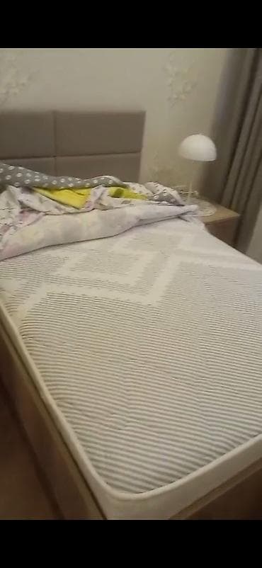 sintepon material: İkinefərlik çarpayı və döşək dəsti - Ölçü: təxmini 120×200 cm — 2