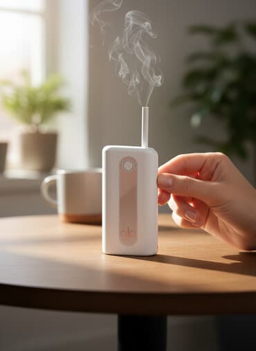 Glo tütün qızdırma cihazı - Rəng: ağ-krem tonlarında - Kompakt