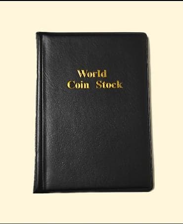 Альбом для монет. Размер 11x15 см. 10 листов на 12 монет каждый