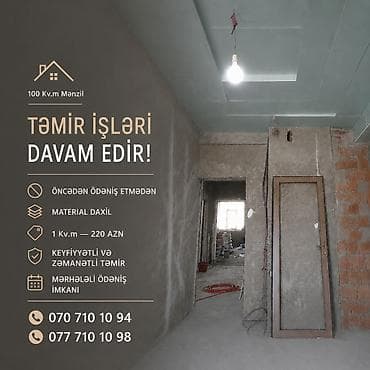 avtomatik gapi mexanizmi: Xidmət: Mənzil təmiri və daxili işləmələr - 100 kv.m mənzil üçün — 1