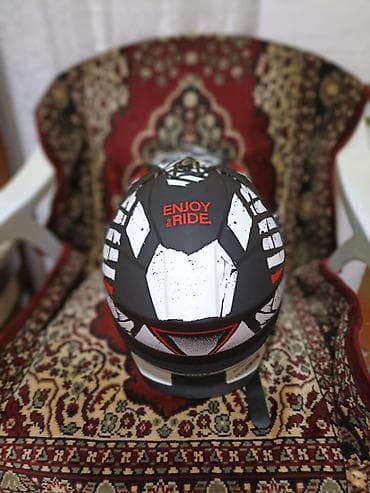 pec matoru: Motokros/Qarışıq sürüş üçün tam üzlüq dəbilqə + eynək seti - Növ — 4