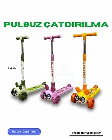 🛴✨ Musiqili və İşıqlı Uşaq Samokatı – SUPER ENDİRİM! ✨🛴 Balacalarınız