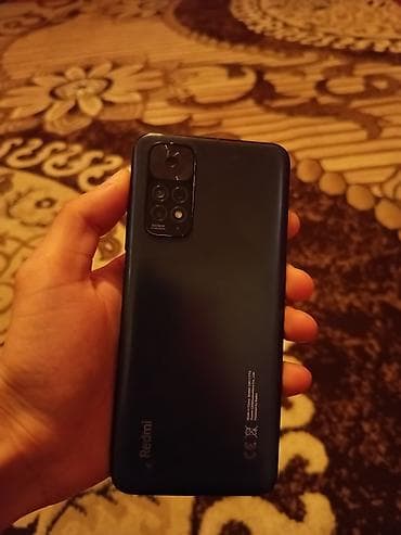 berde telefon: Redmi Note 11, 64 GB, rəng - Qara, Qırıq — 2