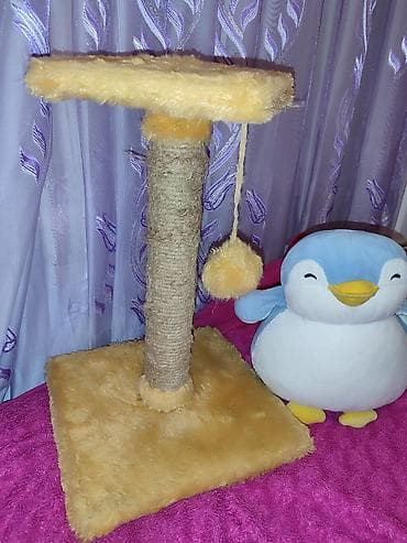 pişik qovan aparat: Pişik üçün tirma və oyun stanoku - Material: sisal iplə bərkidilmiş — 2