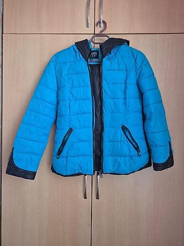 Kurtkalar: Uşaq üçün kapüşonlu qış/küləkkeçirməz gödəkçə - Rəng: parlaq mavi — 2