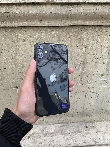IPhone 11, 64 GB, Qara, Zəmanət, Simsiz şarj, Face ID