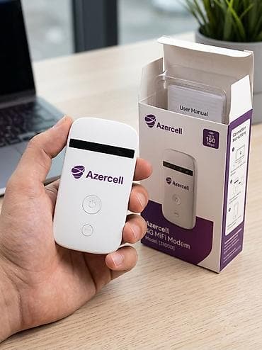 Azercell 4G MiFi Modem (Model: J3000) - Mobil Wi‑Fi hotspot: 4G LTE