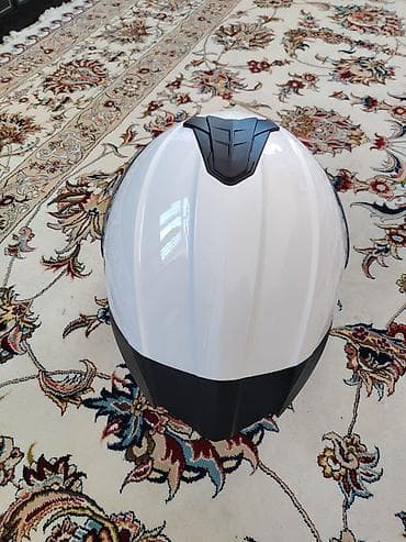 Motonəqliyyat: SASIQUE tam üzlü motosiklet dəbilqəsi.Tam yeni - Rəng: ağ (qara — 4
