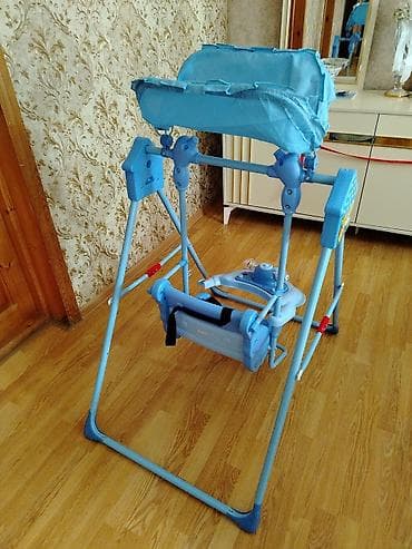 uşaq yelencek: İşlənmiş, Oturacaq-yelləncək, Zontikli, Metal — 1