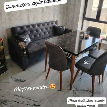 bag ucun divanlar: Yeni, Künc divan, Açılmayan, Azərbaycan — 3