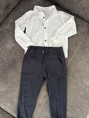 Bayram kostyumları: Uşaq üçün dəst – köynək və şalvar - Köynək: ağ rəngdə, uzunqol — 2