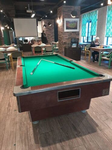 nerd taxta satisi: Pul stolu 8 fut Amerikan pul stolu satilir Qara mermerden.temiz — 1