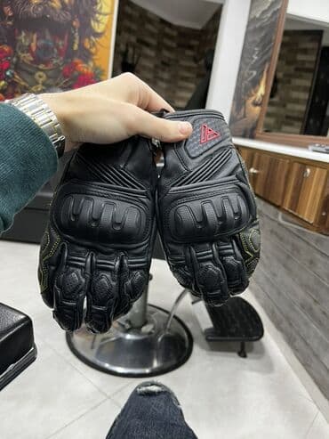 ucuz motolar: Motosikletçi əlcəkləri – qısa manjetli, qoruyucu dəri model - — 1