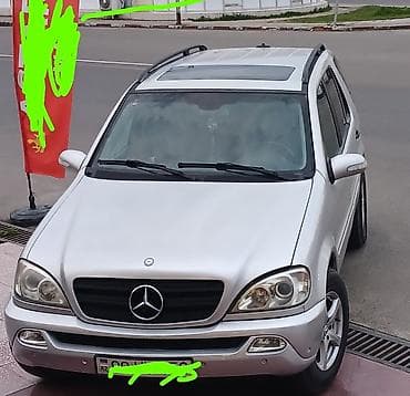 su matoru gidrafon: Mercedes-Benz ML (W163) – gümüşü rəngli, 5 qapılı SUV. Xüsusiyyətlər — 1