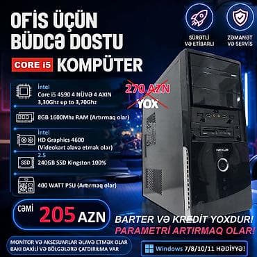 FÜRSƏTDƏN YARARLANIN!!! BÜTÜN KOMPÜTERLƏR MAYA DƏYƏRİNDƏN AŞAĞI!! ⭐Tək