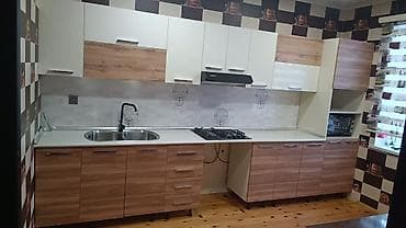 metbex mebileri: Ra.Kod 8660 Mətbəx mebeli ölçü 4 mtr ustunde moyka, qaz, aspirator — 1