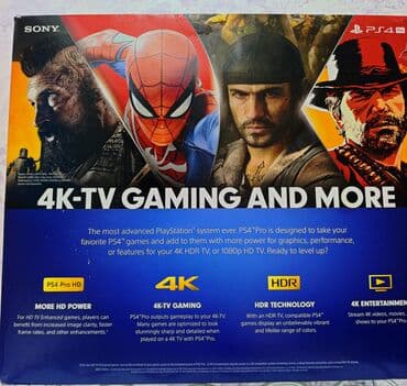 плейстейшен 4 про: 2pult+2disk+20 oyun digital Sony PS4 Pro 1TB İdeal tam komplekt qutuda — 2