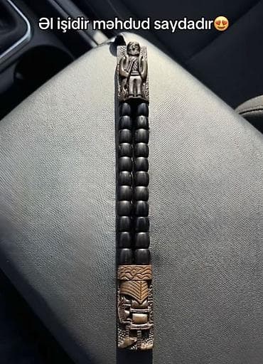 Əl işi təsbeh – məhdud sayda - Material: tünd rəngli, cilalı