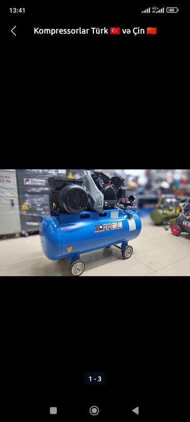compressor: 100 l, Zəmanətlə, Yeni — 2