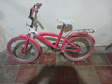 teker velosiped: Uşaq velosipedi – qızlar üçün dizayn - Rəng: çəhrayı-ağ, dekorativ — 2