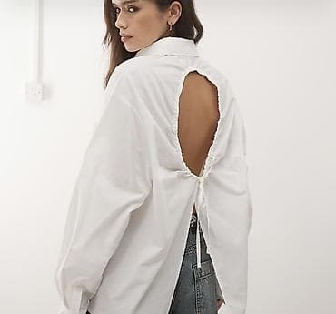 kisi ucun sepler: DeFacto Woman ağ köynək – arxa hissəsi açıq dizayn - Brend/model — 1