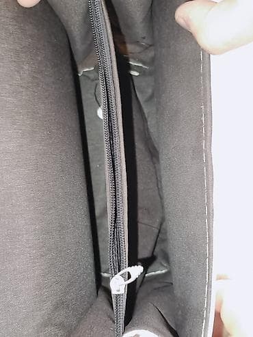 oglan ucun sepler: Ağ rəngli zəncirli çiyin/çapraz çanta - Material: parlaq teksturalı — 3