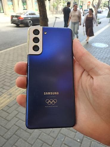 samsung c: Samsung Galaxy S21, 256 GB, rəng - Göy, Simsiz şarj — 7
