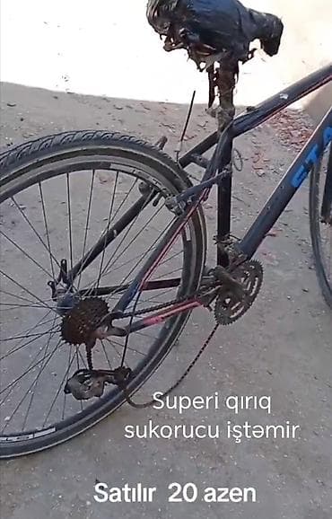 горный велосипед: Velosiped – “START” markalı, şossə tipli çərçivə. - Arxa sürətlər — 1