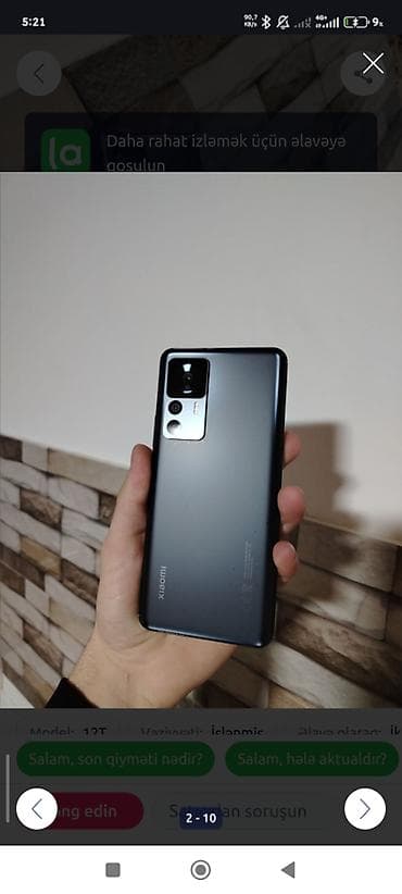 xiaomi pad 5 pro: Xiaomi 12 Pro, 256 GB, rəng - Bej, 
 Düyməli, Sensor, Barmaq izi — 5