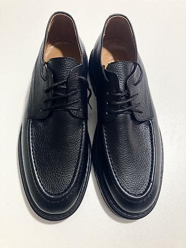 Ботинки: Məhsul: Dəri kişi ayaqqabısı – qara, bağcıqlı, klassik-şık üslub — 2