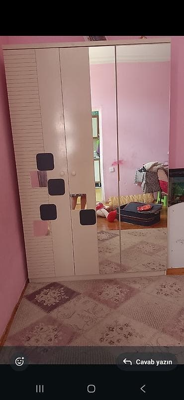sef qapi: Yataq otağı dəsti - Rəng: krem/ivori - Dəst tərkibi: • 4 qapılı iri — 1