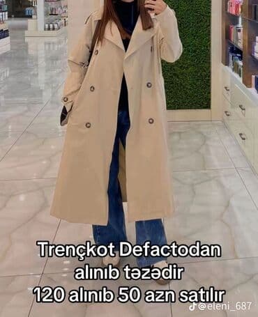 Plaş, Defacto, XS, rəng - Bej lalafo.az -da Plaş, Defacto, XS, rəng - Bej