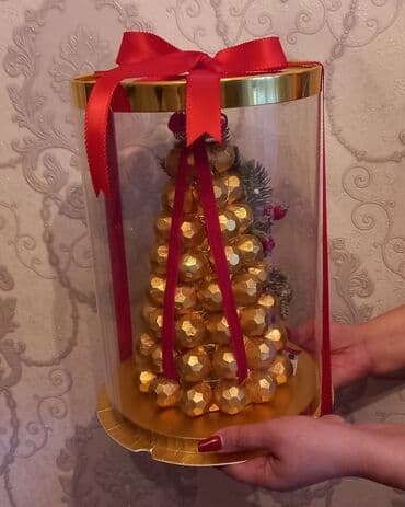 Uşaq geyimi və ayaqqabıları: Yeni il üçün hədiyyəlik Belçika şokoladları ilə hazırlanmış şokolad — 1