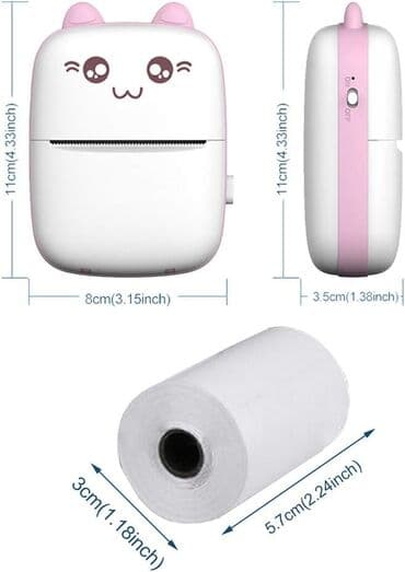 printer rəngi: Printer mini Mini printer Ətraf mühitə uyğun istilik qəbulu printeri — 5