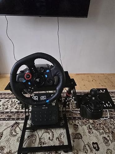 ev masin: Sim yarış dəsti – sükan, pedal, sürət qutusu və stend komplekti - — 2