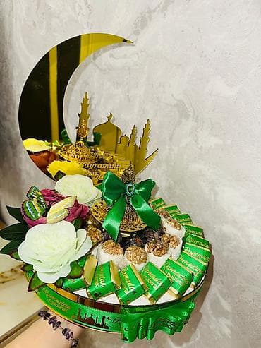 allah profil sekilleri dini sekiller: Hədiyyə səbəti, rəng - Yaşıl — 4