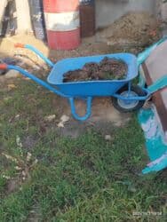 Dekorativ divar panelləri: Bağ və tikinti işləri üçün əl arabası - Təkərli, bir təkərli klassik — 1