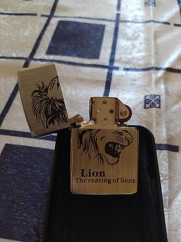 vazol qəlyan: ZORRO benzinli alışqan – “Lion: The roaring of lions” dizaynı - — 2