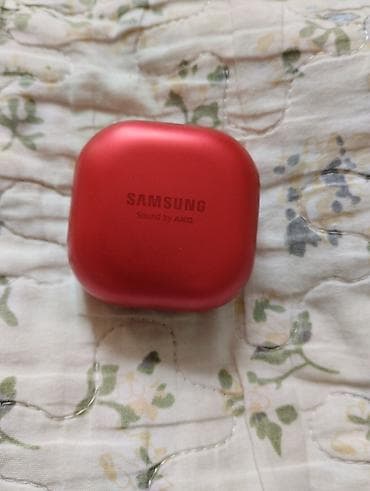 mikrofon bluetooth: Yeni Simsiz (Bluetooth) Qulaqcıqlar, Samsung, rəng - Qırmızı — 1