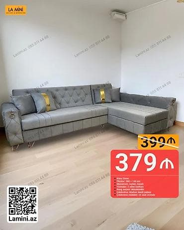 oturaca: Künc divan, Açılan, Bazalı, Şəhərdaxili pulsuz çatdırılma — 1